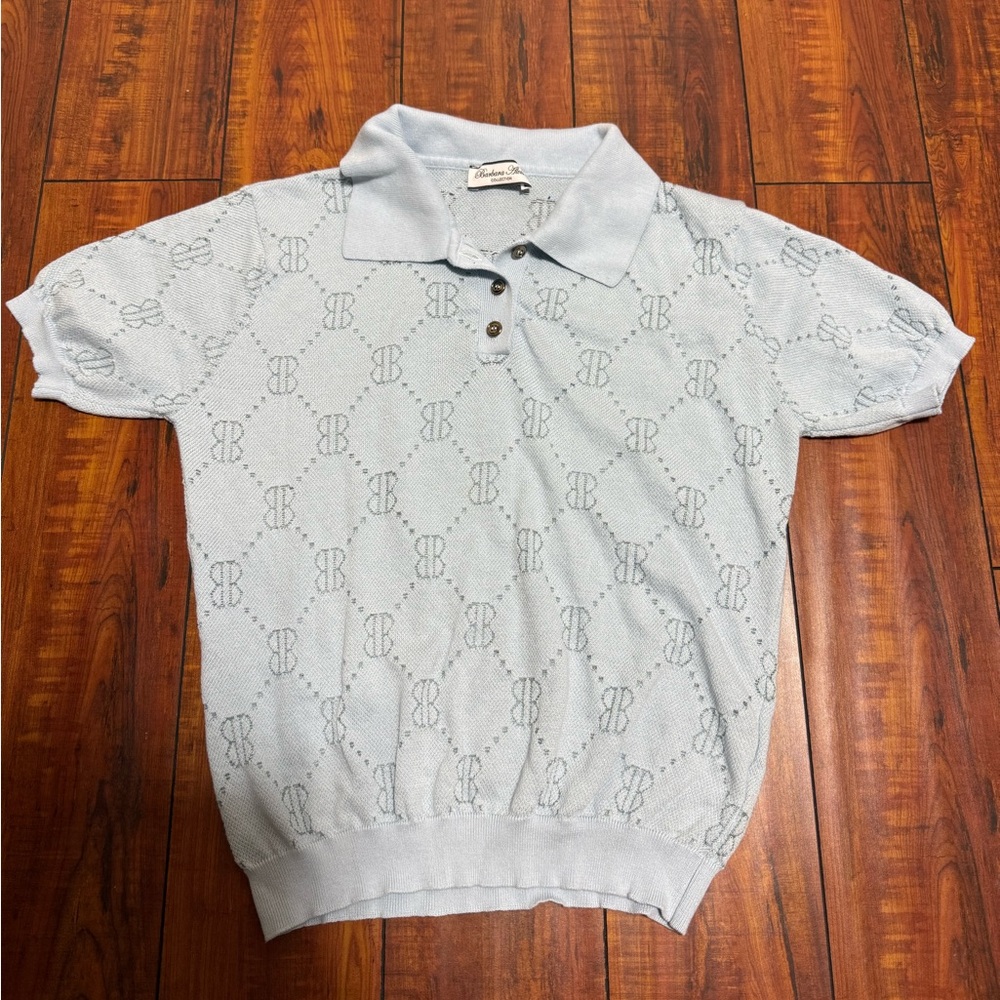 Barbara Alvisi Collection Polo Shirt size Small Blue Women’s Made in Italy